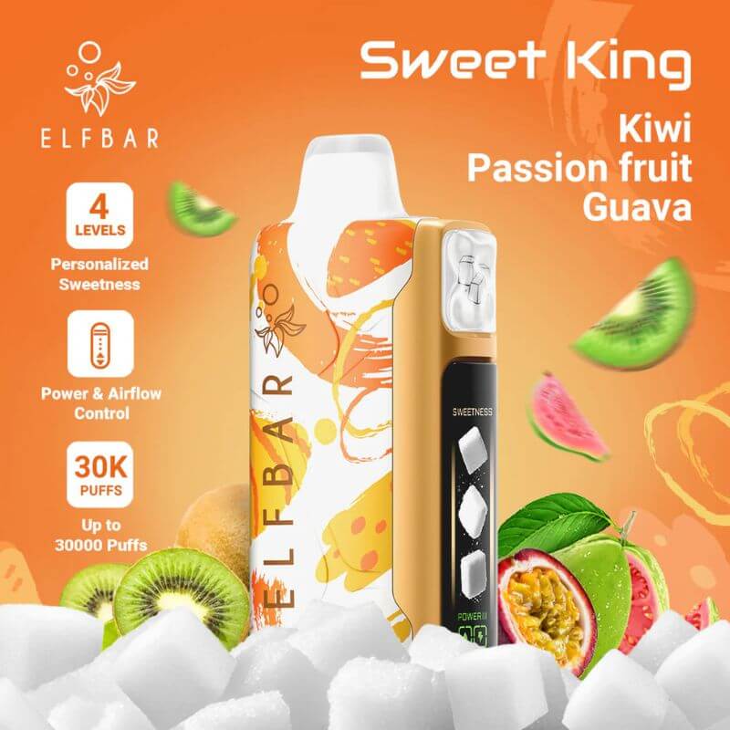 SGVape-ELFBAR-SWEET-KING-30K-KIWI-PASSION-FRUIT-GUAVA-SG-Vape-Hub