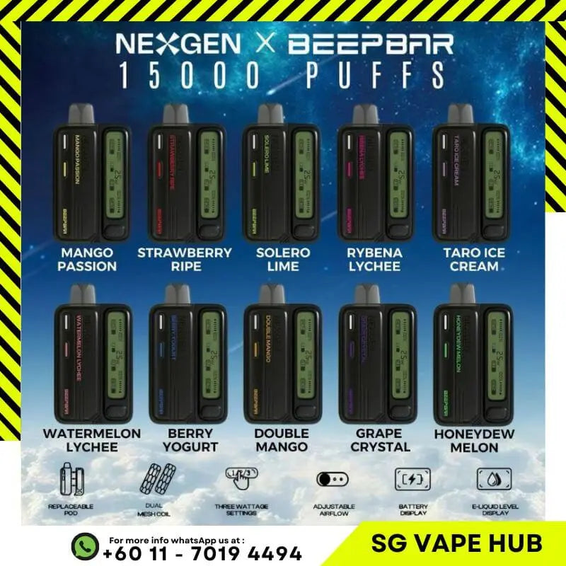 SGVape-NEXGEN-BEEPBAR-15000-SG-Vape-Hub