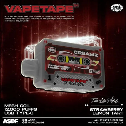 SGVape-VAPETAPE-12K-STRAWBERRY-LEMON-TART-SG-Vape-Hub